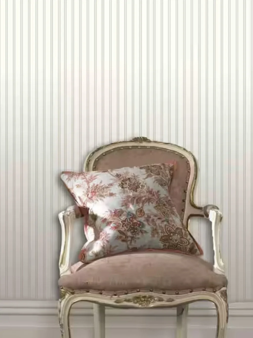 Bead Board White Paintable Pre-pasted Wallpaper by Graham & Brown, 56 sq ft